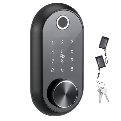Keyless Fingerprint Door Lock with Touchscreen and Auto-Lock