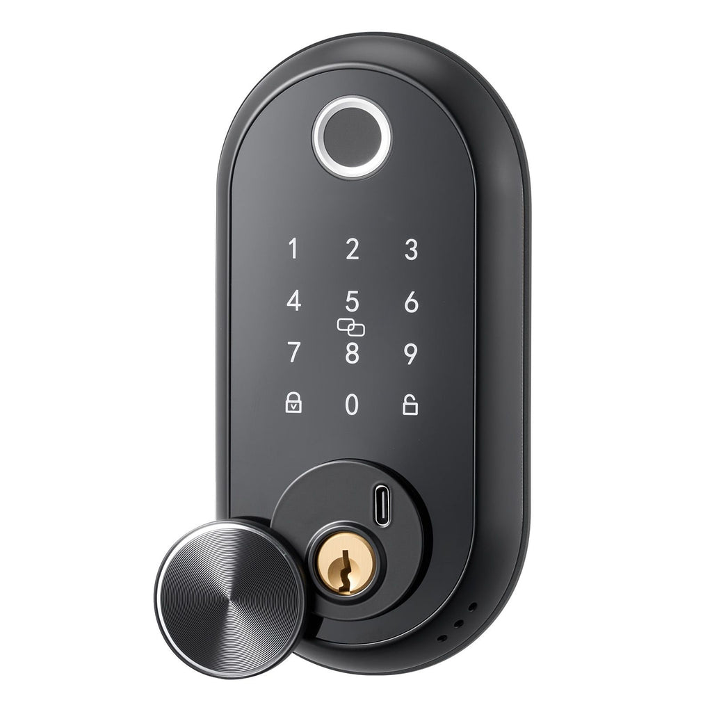 Keyless Fingerprint Door Lock with Touchscreen and Auto-Lock