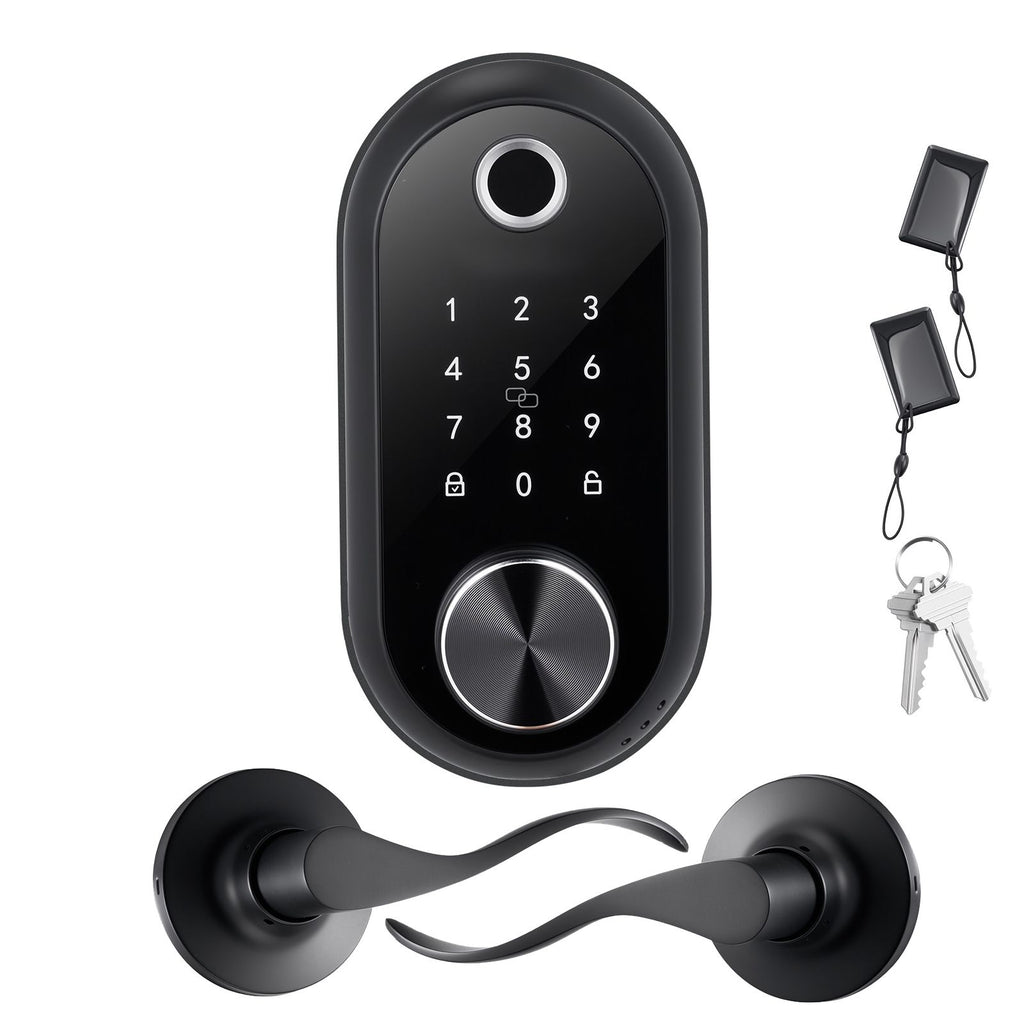 Fingerprint Door Lock Set – Keyless Entry with Auto-Lock and Anti-Peeking