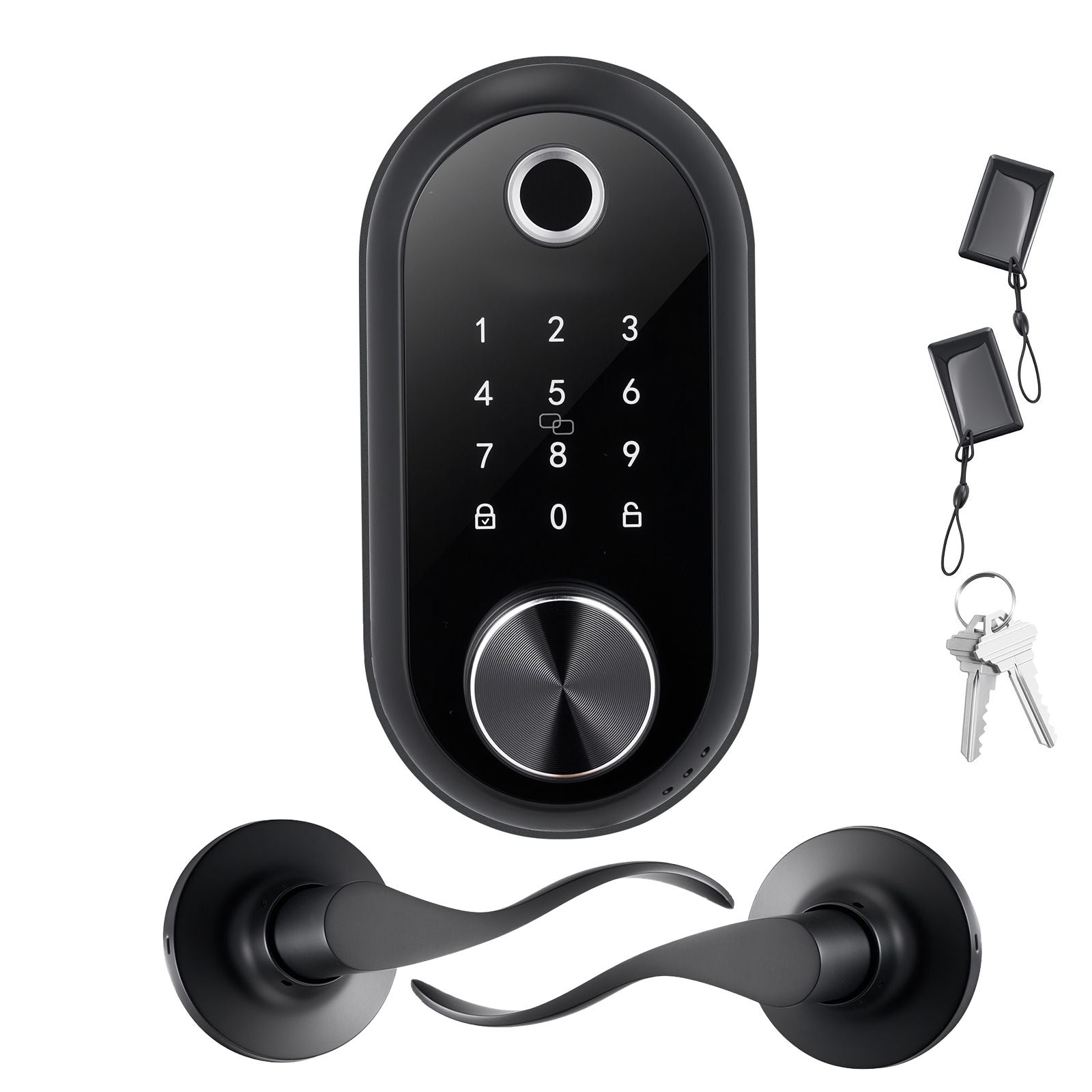 Fingerprint Door Lock Set – Keyless Entry with Auto-Lock and Anti-Peeking