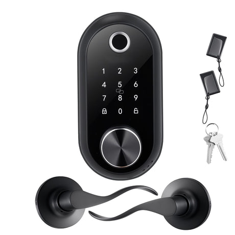 Fingerprint Door Lock Set – Keyless Entry with Auto-Lock and Anti-Peeking