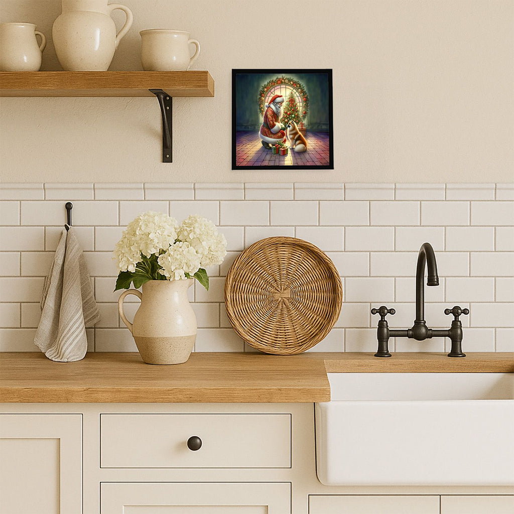 Framed Metal Print Wall Art – Square, Ready to Hang, Glass-Free
