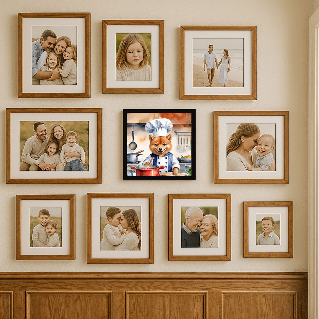 Finnish Spitz The Chef Framed Wall Art