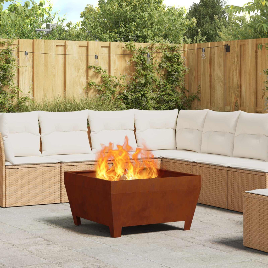 Weatherproof Steel Fire Pit Cover with Matte Finish