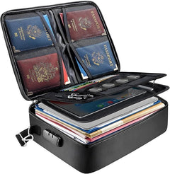 Fireproof Document Box with Lock for Important Paperwork