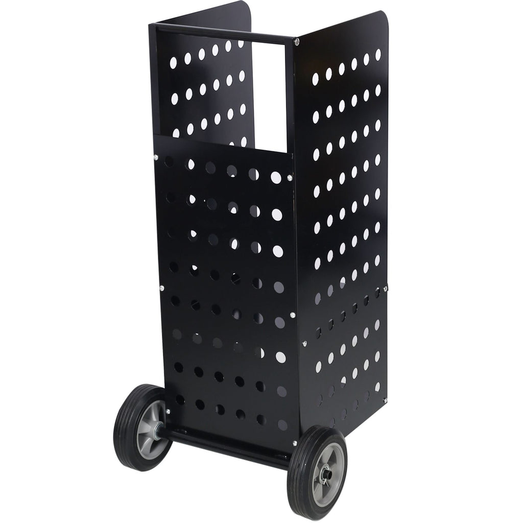 Rolling Firewood Cart with Divided Log Storage