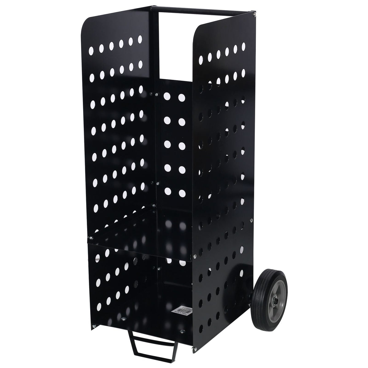 Rolling Firewood Cart with Divided Log Storage