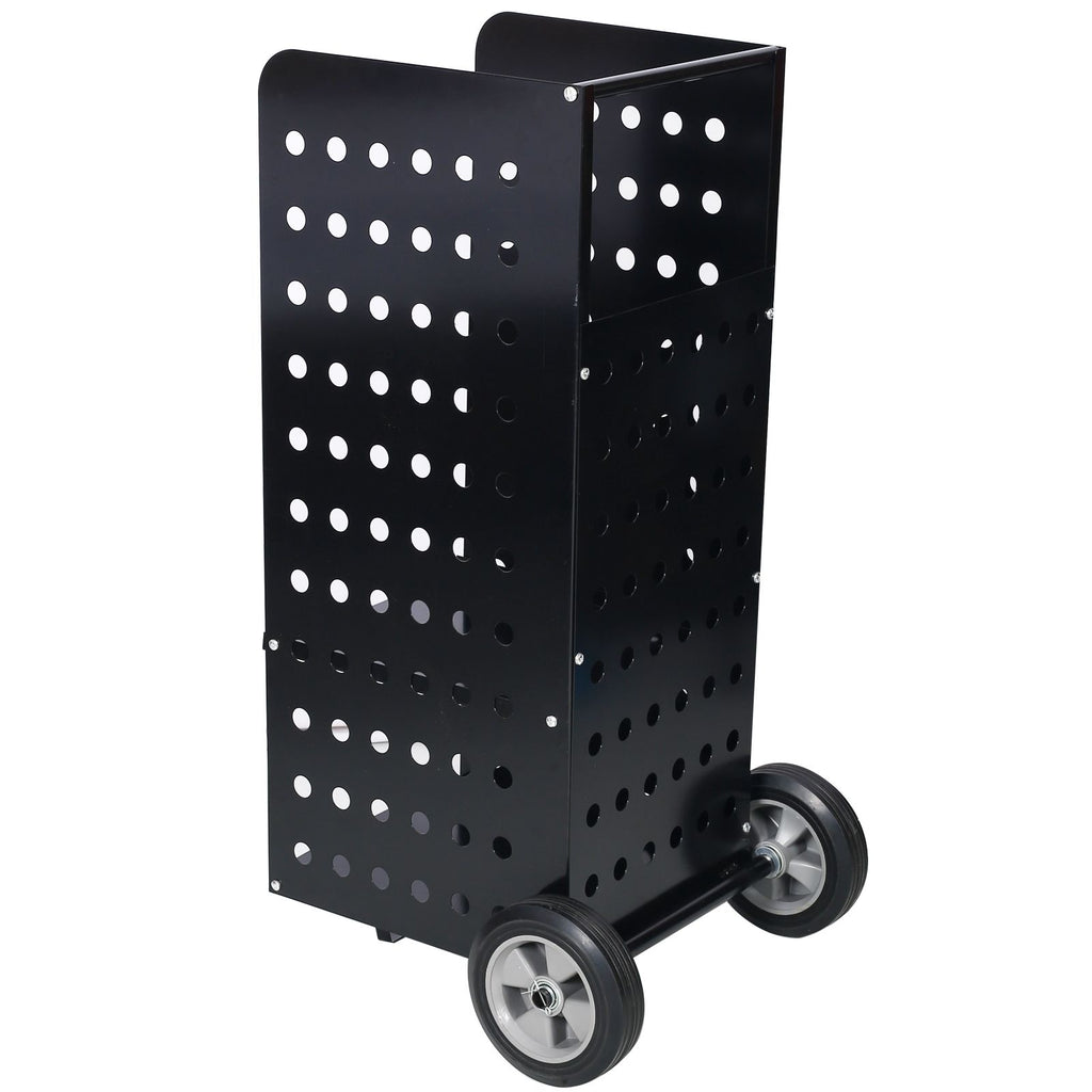 Rolling Firewood Cart with Divided Log Storage