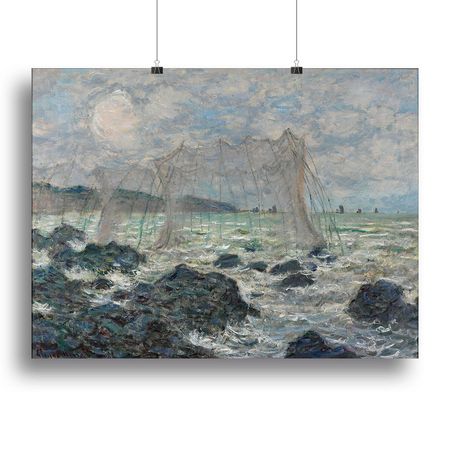 Monet Fishing Nets at Pourville Wall Art