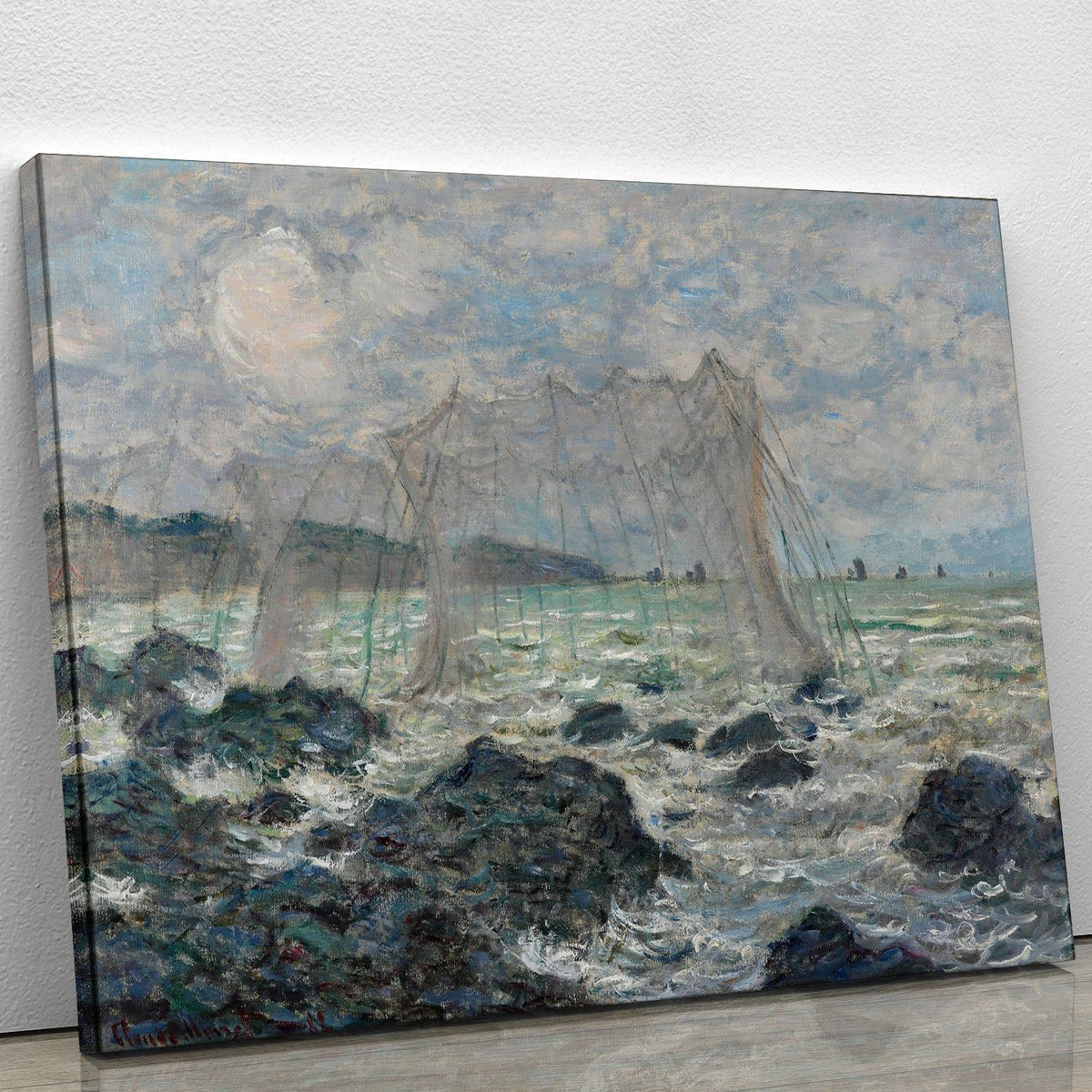 Monet Fishing Nets at Pourville Wall Art