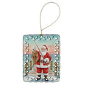 Fishing Santa and Flounder Holiday Ornament