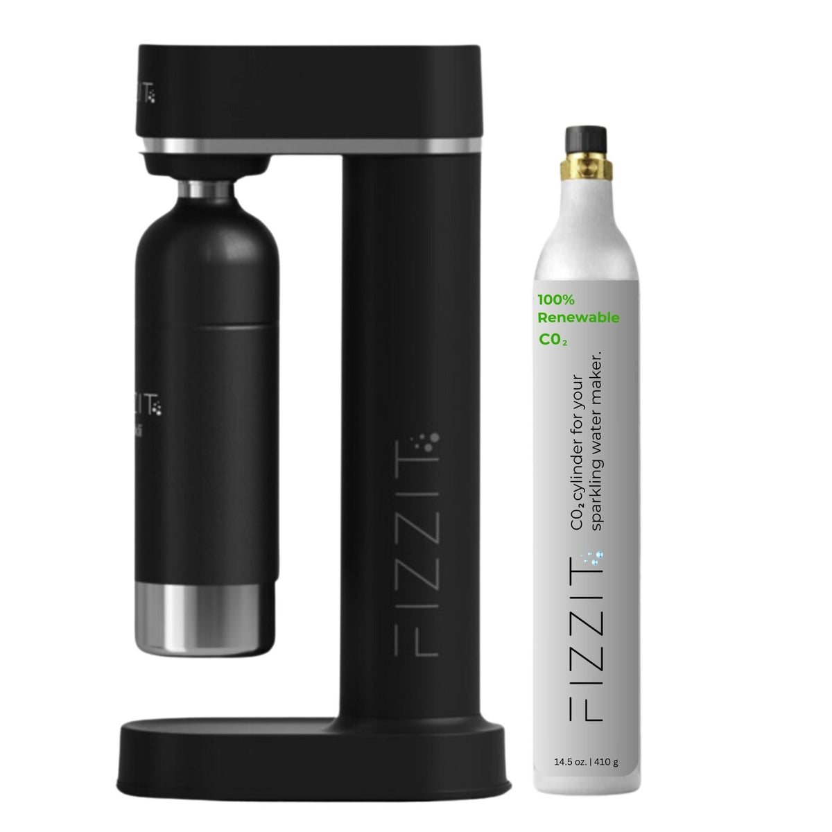 FIZZIT™ Spärklï Carbonated Water Soda Maker – everyday Sparkling Water at Home - Black / 1 Pack