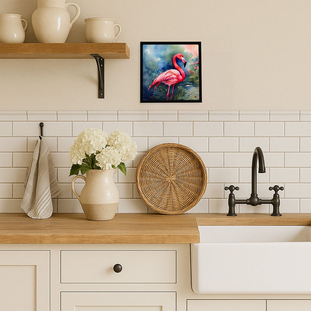 Flamingo Framed Wall Art with Contemporary Styling