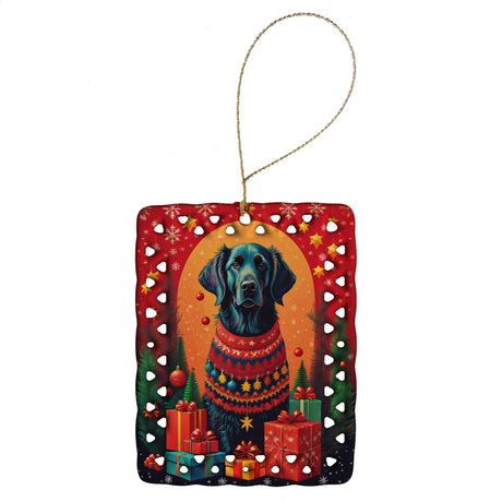 Flat-Coated Retriever Christmas Keepsake Ornament