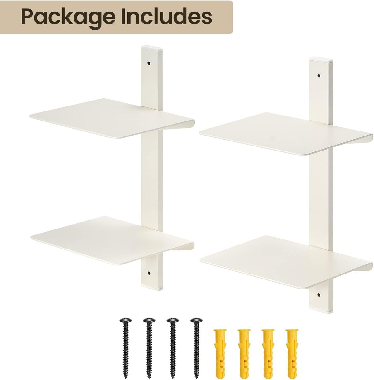 Floating Wall Book Shelves That Display Spines in a Vertical Tower