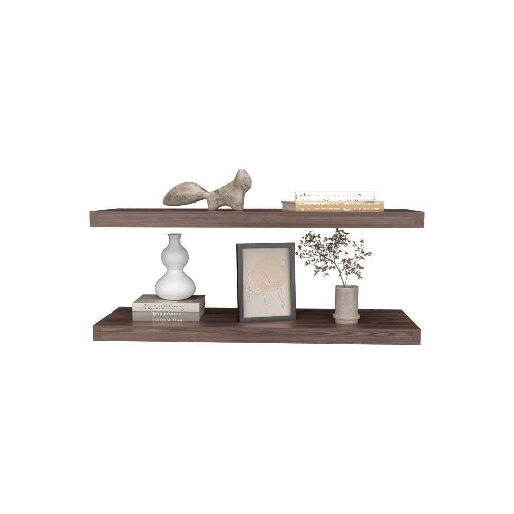 Set of Two Floating Shelves for Living Room Decor