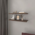 Set of Two Floating Shelves for Living Room Decor