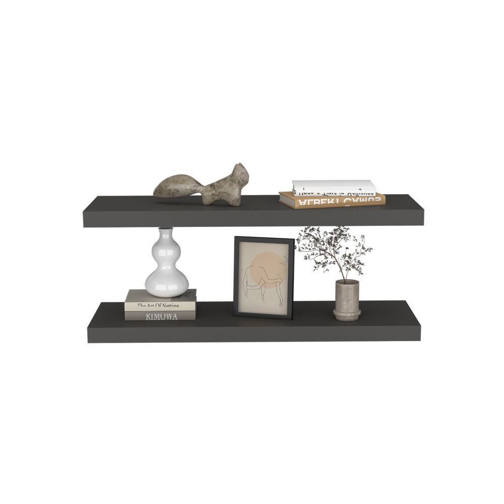 Set of Two Floating Shelves for Living Room Display