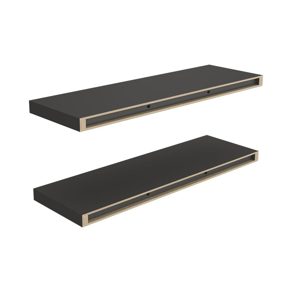 Set of Two Floating Shelves for Living Room Display