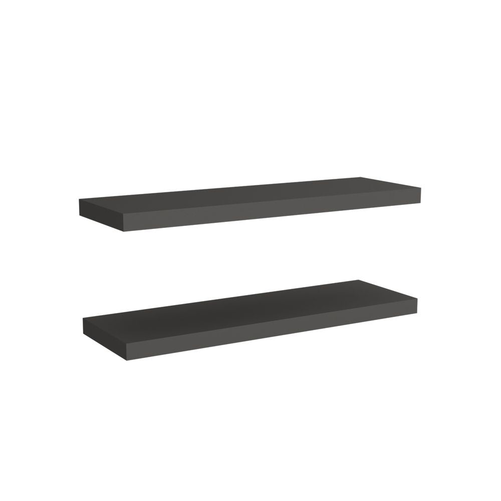 Set of Two Floating Shelves for Living Room Display
