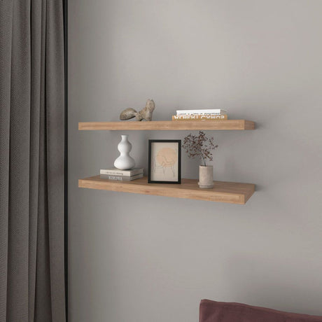 Floating Shelf Dallas Set of Two – Modern Living Room Storage
