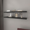 Set of Two Wall-Mounted Floating Shelves – Modern Natural Design