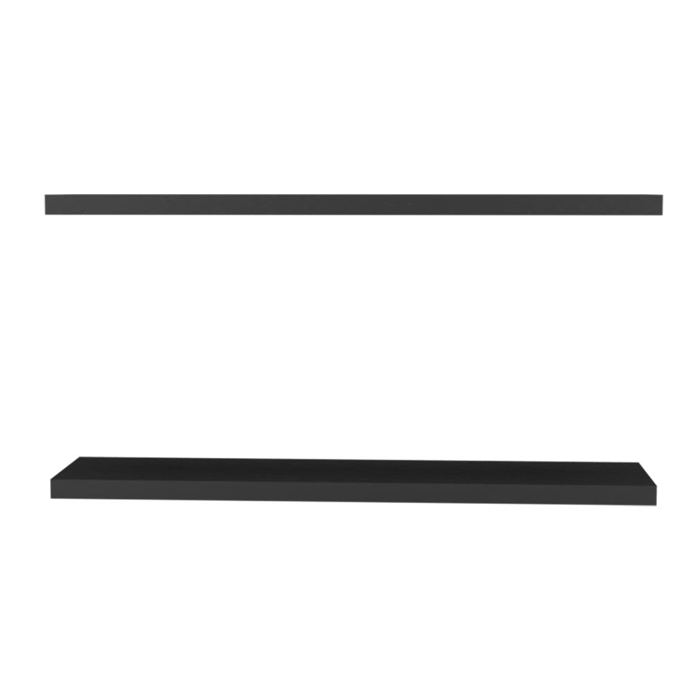 Set of Two Wall-Mounted Floating Shelves – Modern Natural Design
