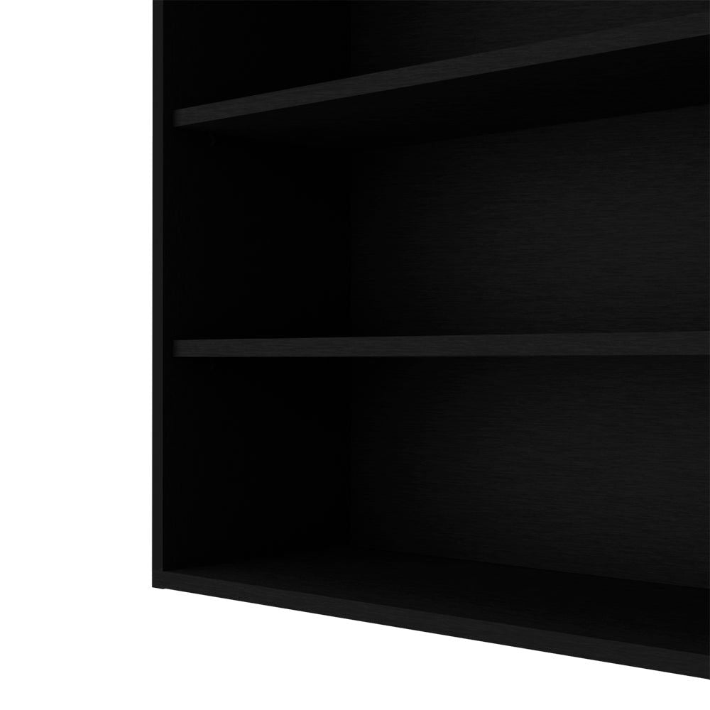 Meeker Floating Kitchen Shelf – 3-Tier Black Storage Shelf