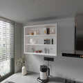 Three-Shelf Floating Wall Shelf for Kitchen Organization
