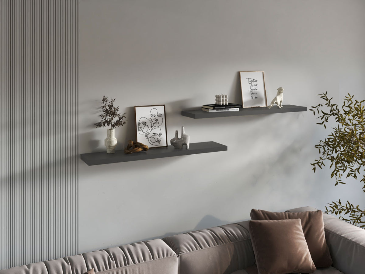 Sleek Floating Shelves for Spacious Display