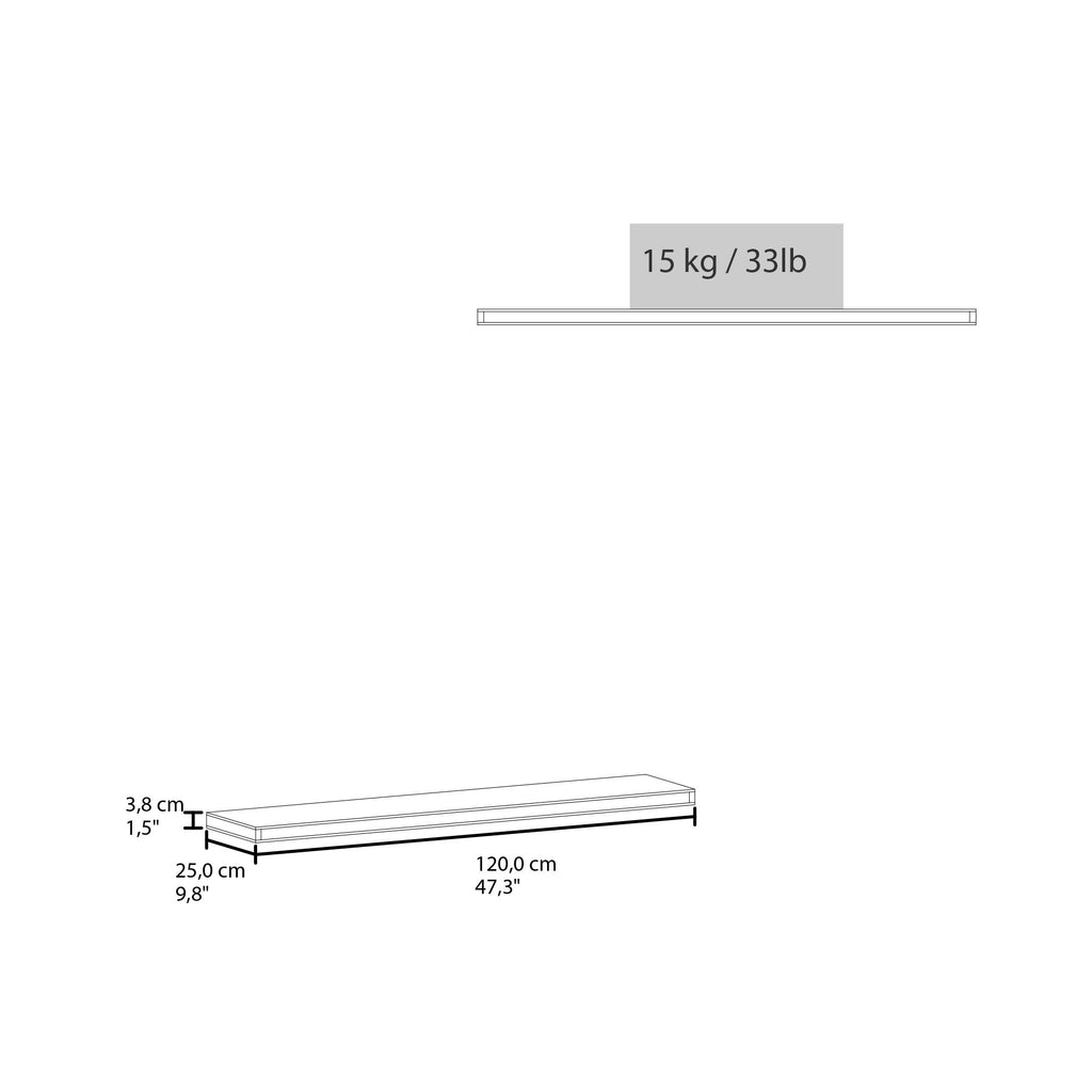 Sleek Floating Shelves for Spacious Display
