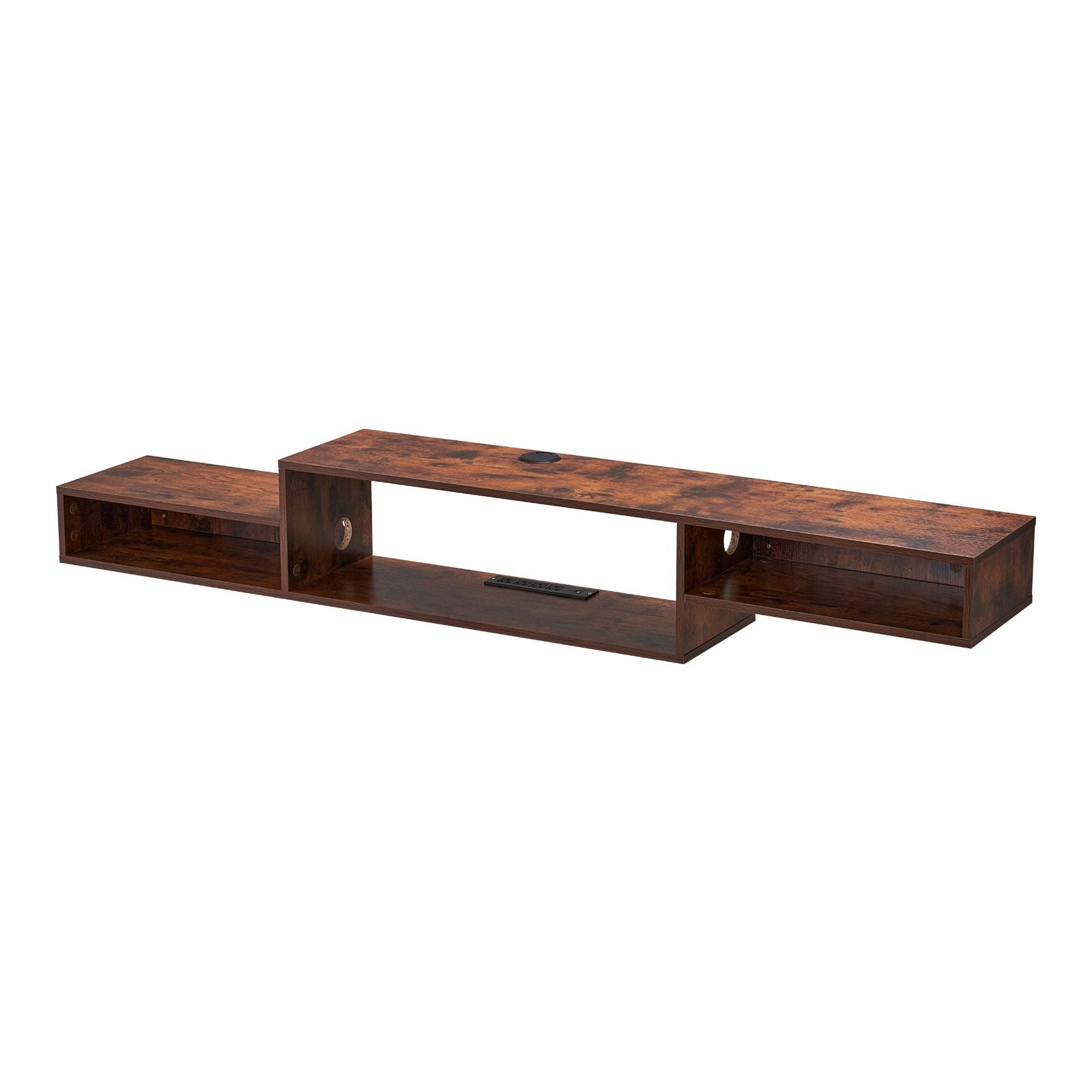 70- Floating TV Stand with Power Outlets and Storage