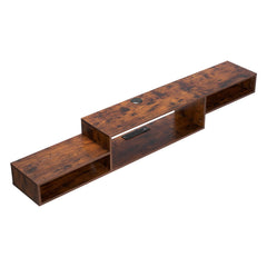 70- Floating TV Stand with Power Outlets and Storage