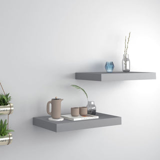 Stylish Floating Wall Shelves Set of 2 – Display Books and Decor