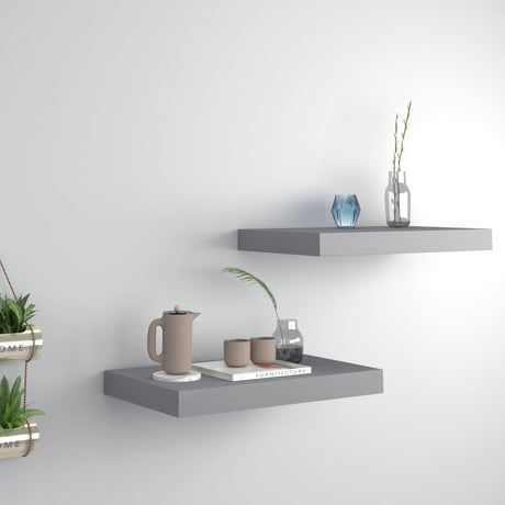 Stylish Floating Wall Shelves Set of 2 – Display Books and Decor
