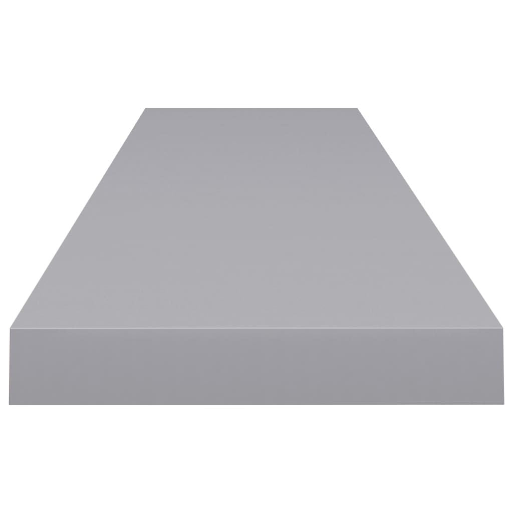 Modern Floating Wall Shelves Set of 2 - Gray, 47.2, Honeycomb MDF
