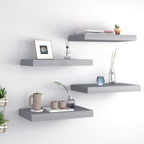 Modern Floating Shelves for Home Decor – Set of 4