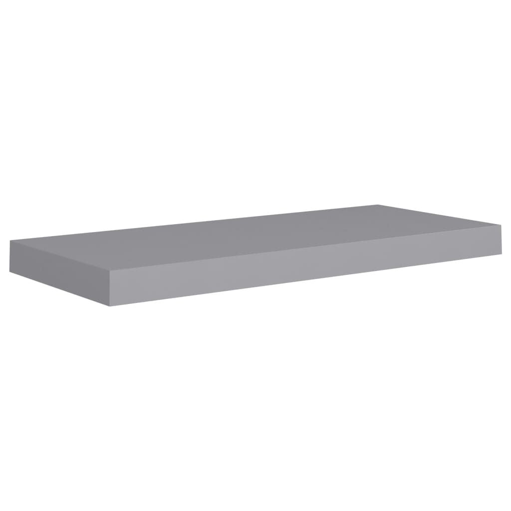 Gray Floating Wall Shelves Set of 4 – Display Collectibles with Style