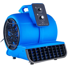 Portable Floor Blower Air Mover – 2600 CFM, 3 Speeds, 4 Angles, Timer