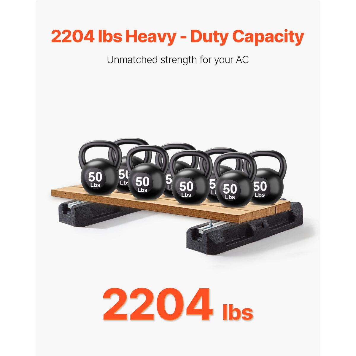 Mini-Split Floor Mount Base with Anti-Vibration Pads
