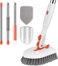 3-in-1 Long-Handle Floor, Tile and Tub Scrubber