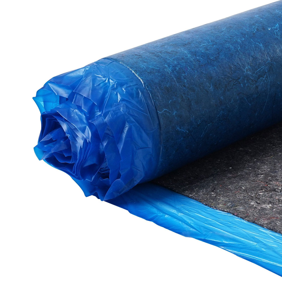 Noise-Reducing Floor Underlayment With Vapor Barrier