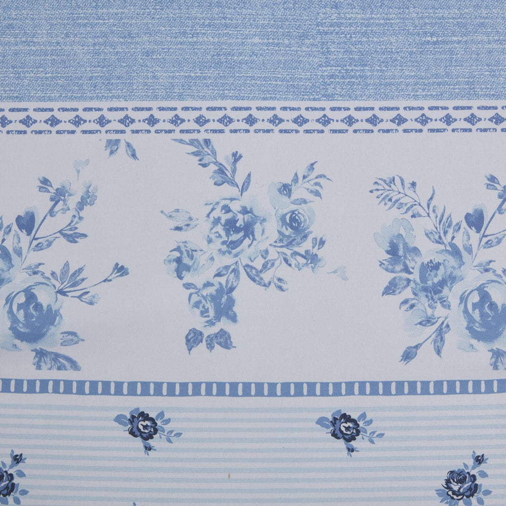 Floral Striped Duvet Cover Set Full/Queen
