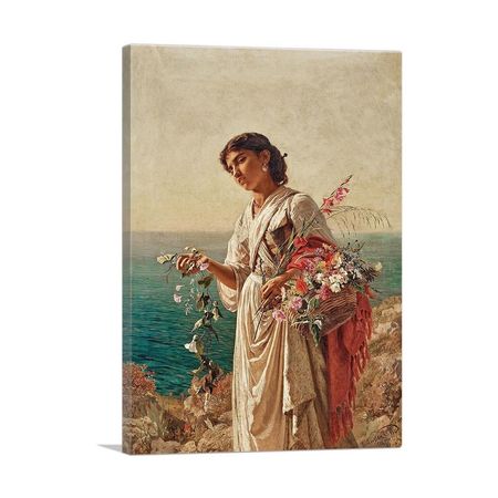 Flower Girl Colorful Wall Art Print