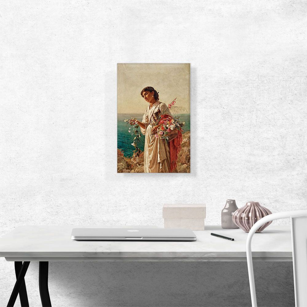 Flower Girl Colorful Wall Art Print