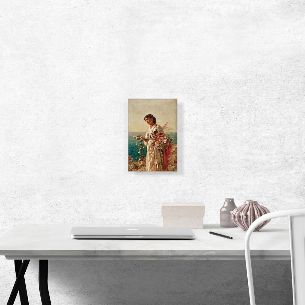 Flower Girl Colorful Wall Art Print