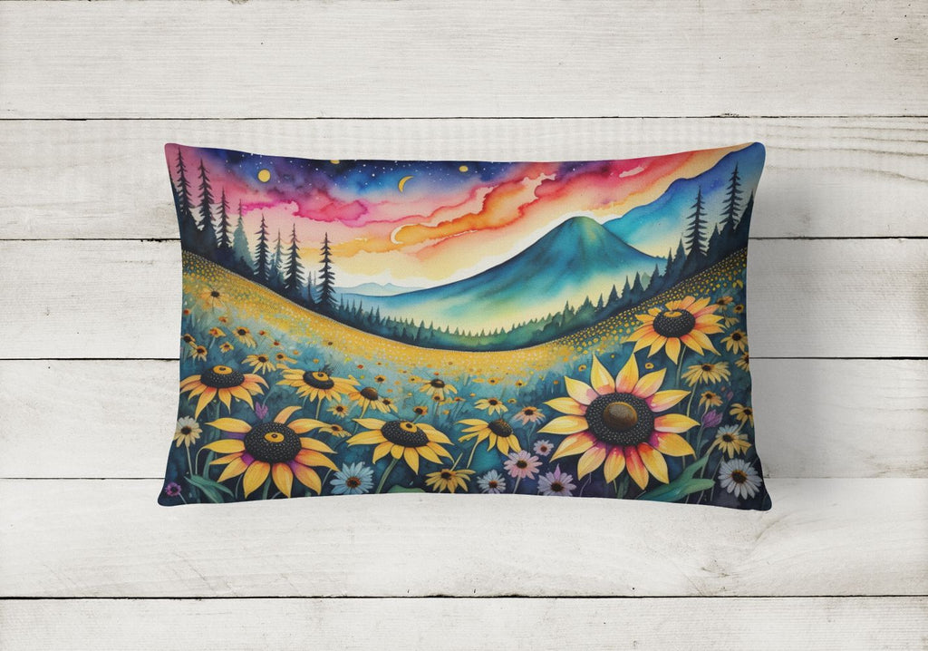 Black-Eyed Susans Indoor-Outdoor Decorative Throw Pillow