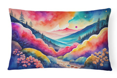 Vibrant Outdoor Throw Pillow with Full-Color Artwork, Handmade in USA
