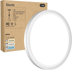 Ultra Thin Flush Mount LED Ceiling Light with Selectable Color Temperature