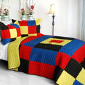 Flying Chess Vermicelli-Quilted Patchwork Set